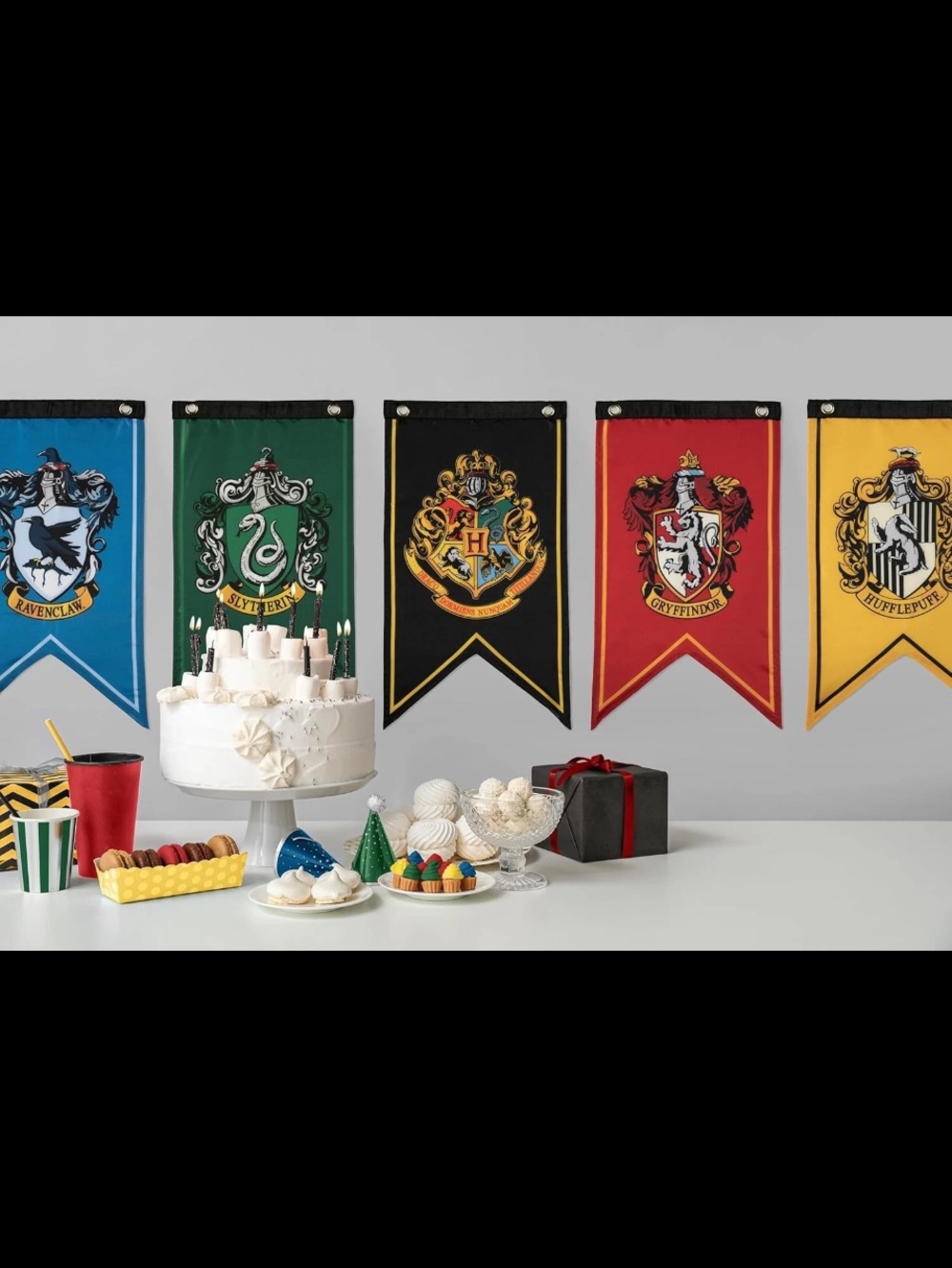 Harry Potter House Banners Flag Set Of 5–NEW - Picture 2 of 8